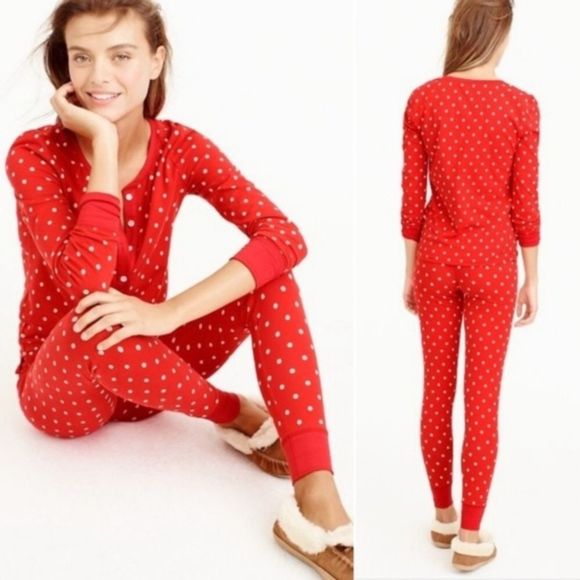 J. Crew Other - J. Crew polka dot pajama set